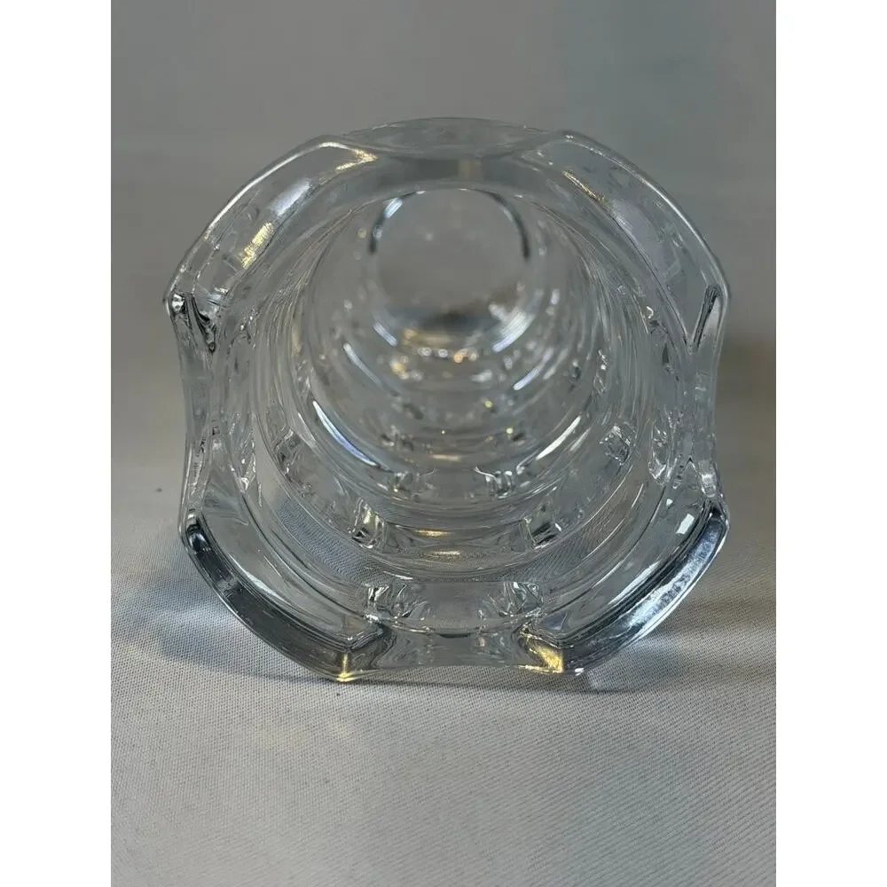 Vintage MCM Jacques-Georges Durand Luminarc Crystal Vase Cubist